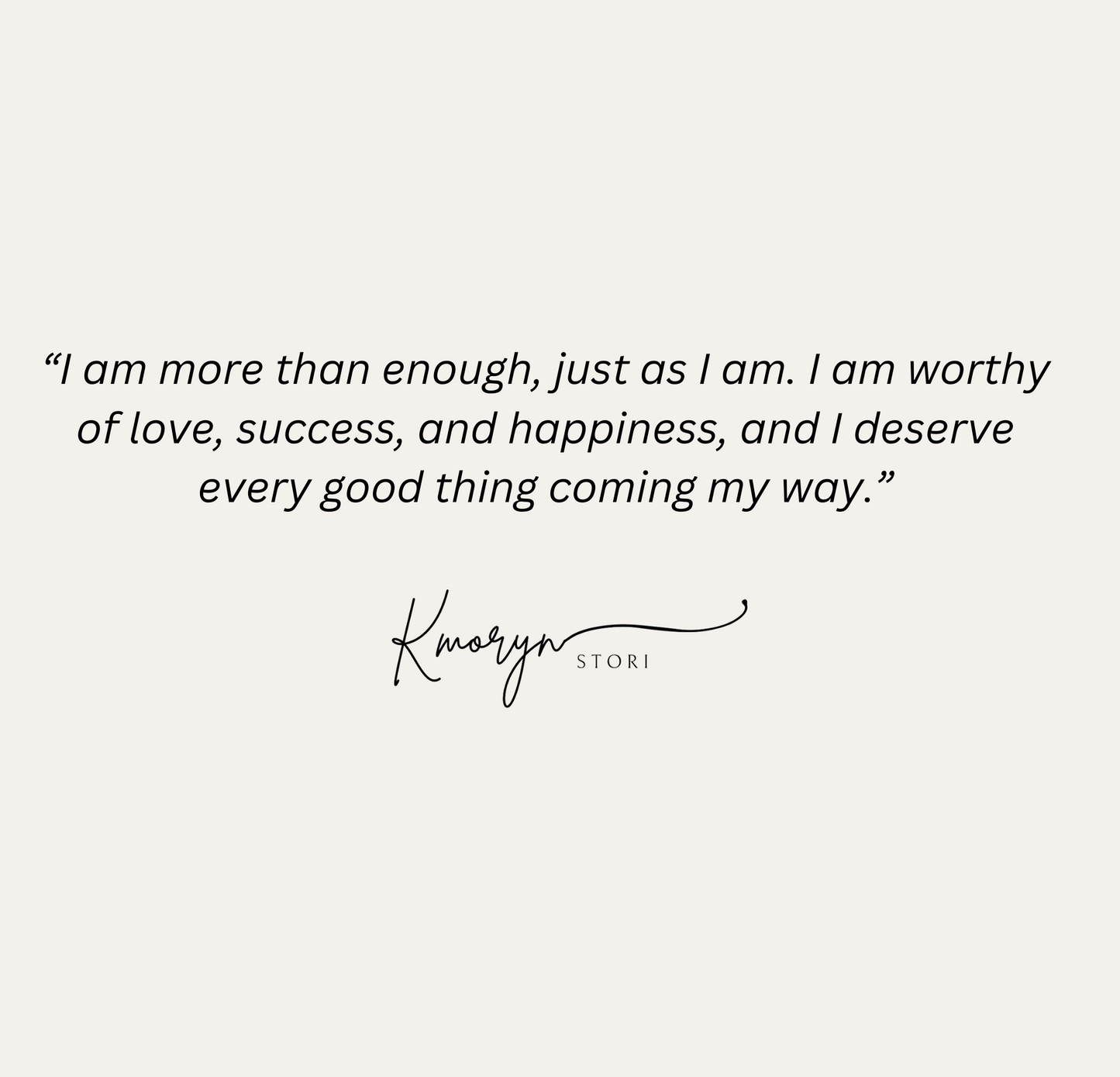 Mirror Cling: Note to Self