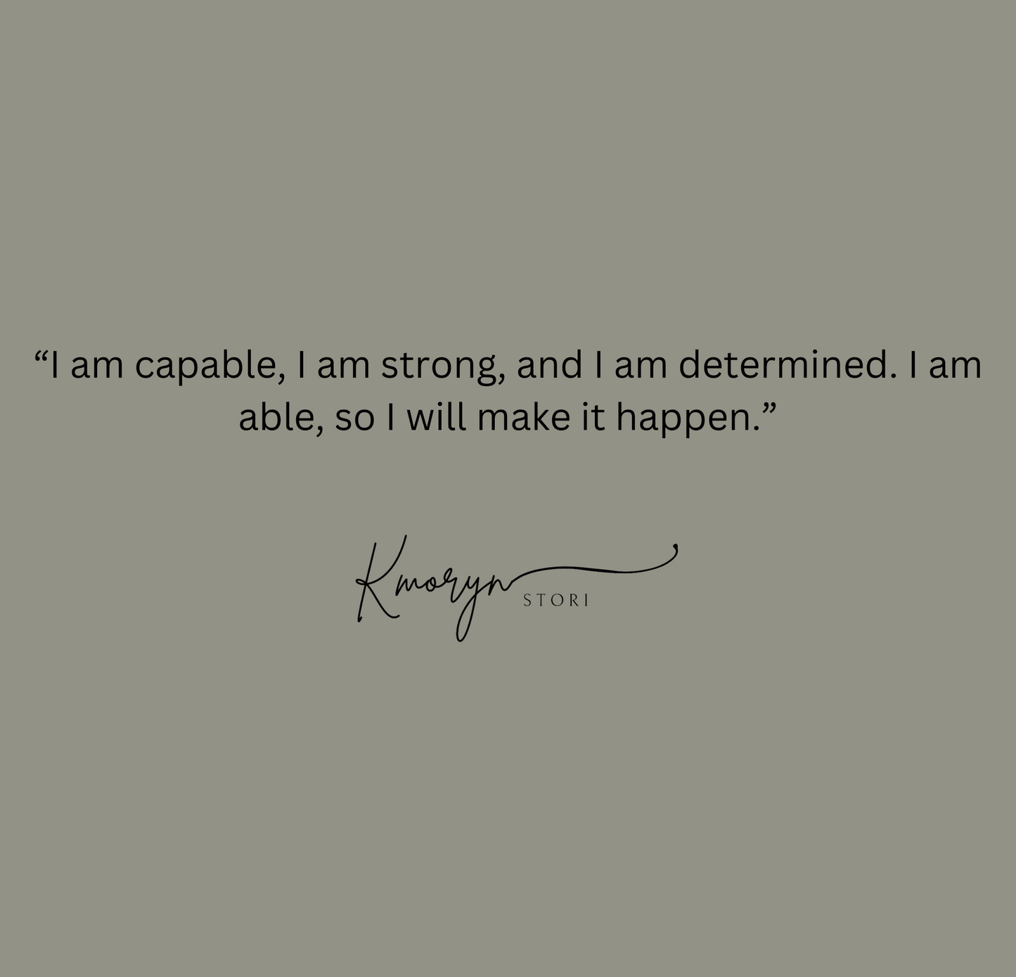 Mirror Cling: I am able so I will
