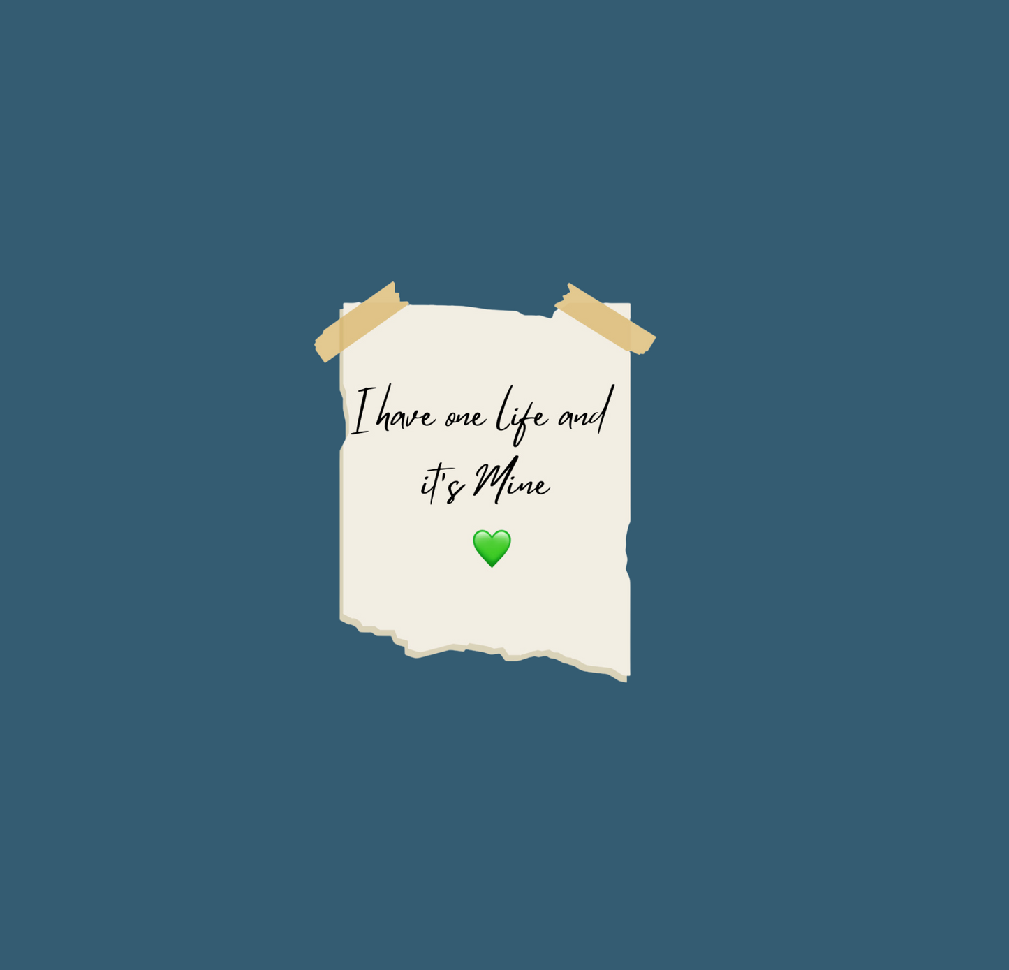 Mirror Cling: I have one life and it’s Mine