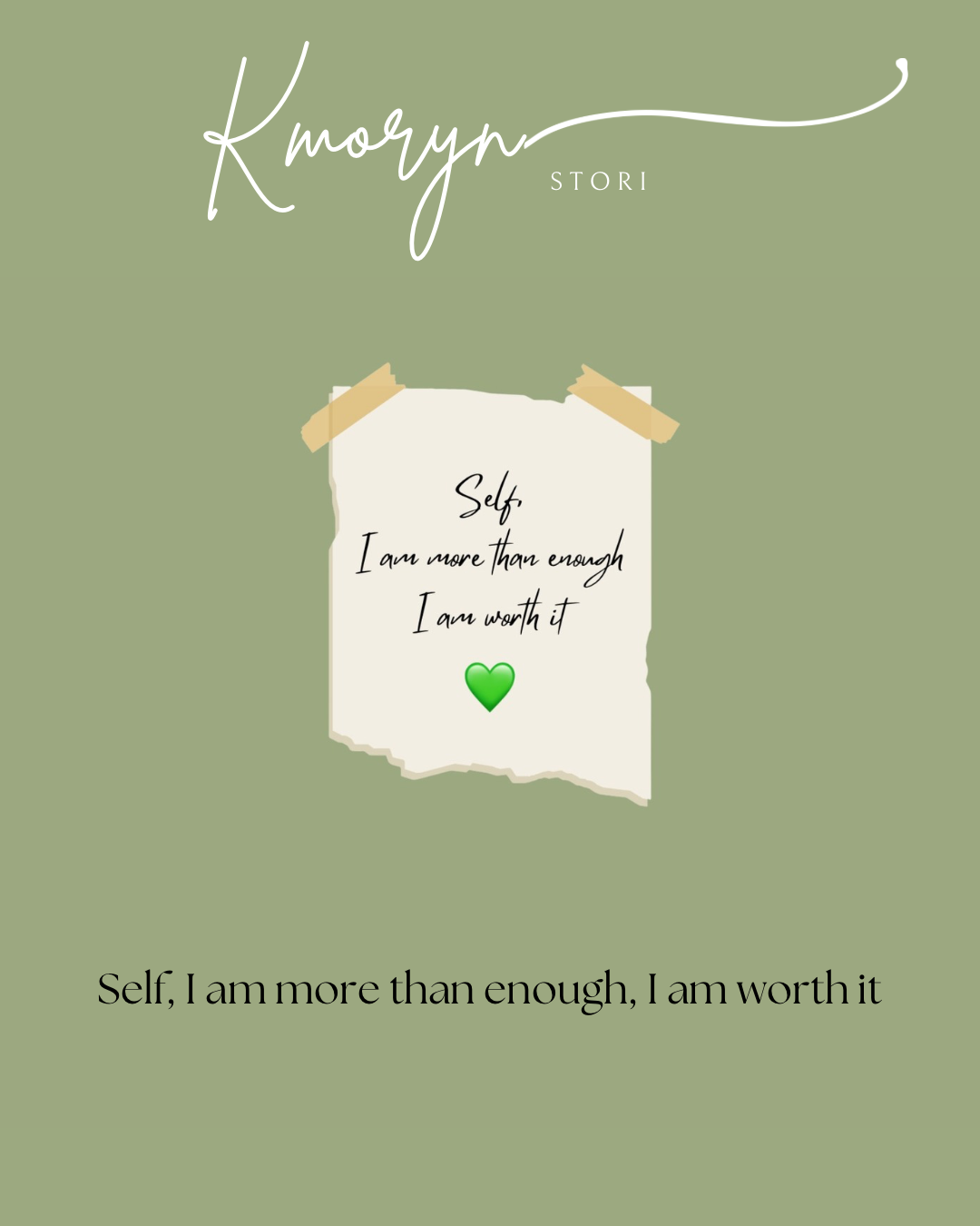Mirror Cling: Note to Self