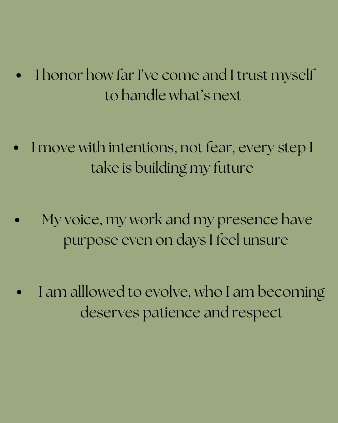 Mirror Cling: Affirmation 4 Pack