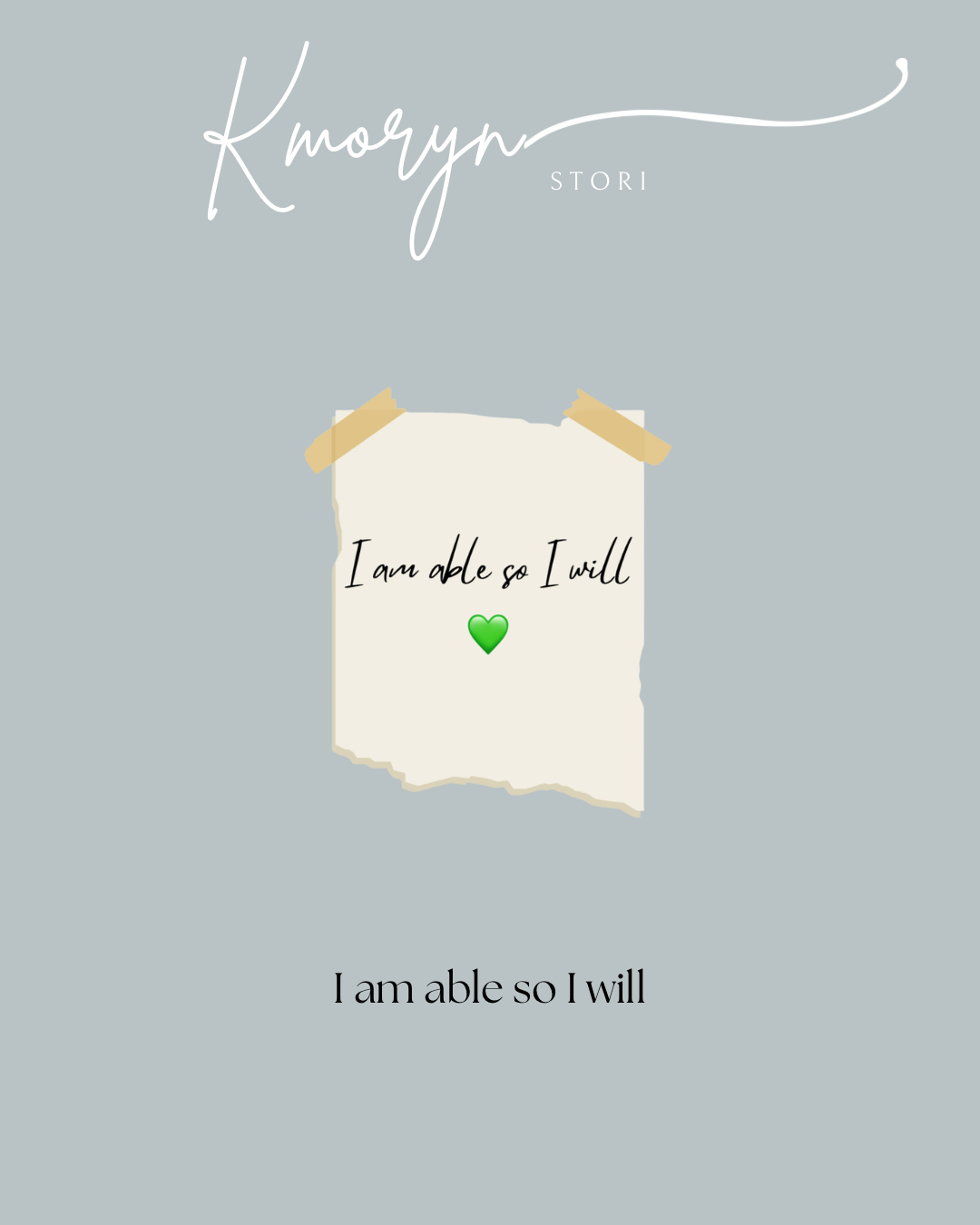 Mirror Cling: I am able so I will